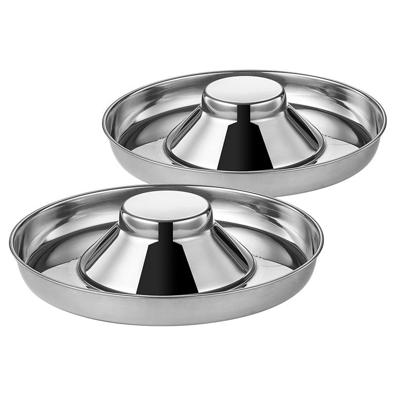 New Anti-pour Stainless Steel Cat Food Plate Bottom Stop Bowl Creative Anti-rust Dog Food Pet Feeding Cat Food Bowl