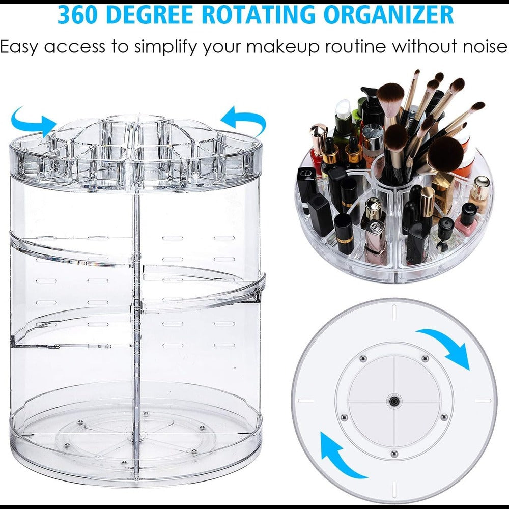 Makeup Organizer. Rotating Makeup Organizer