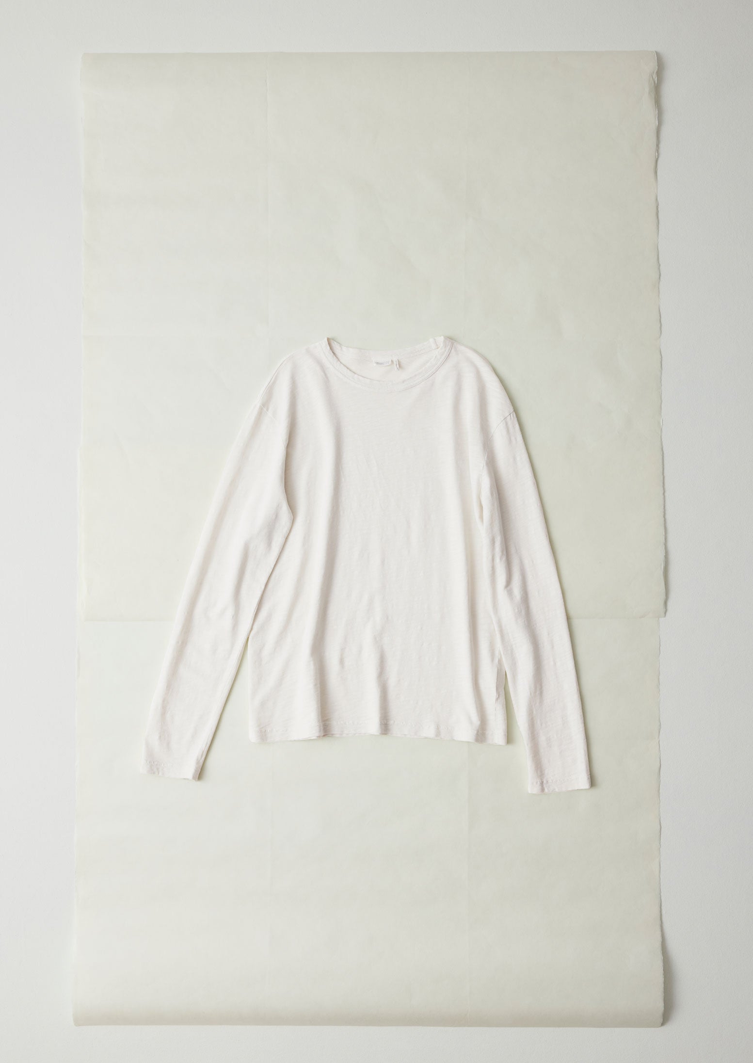 Frank Cotton Long Sleeve Tee | Chalk