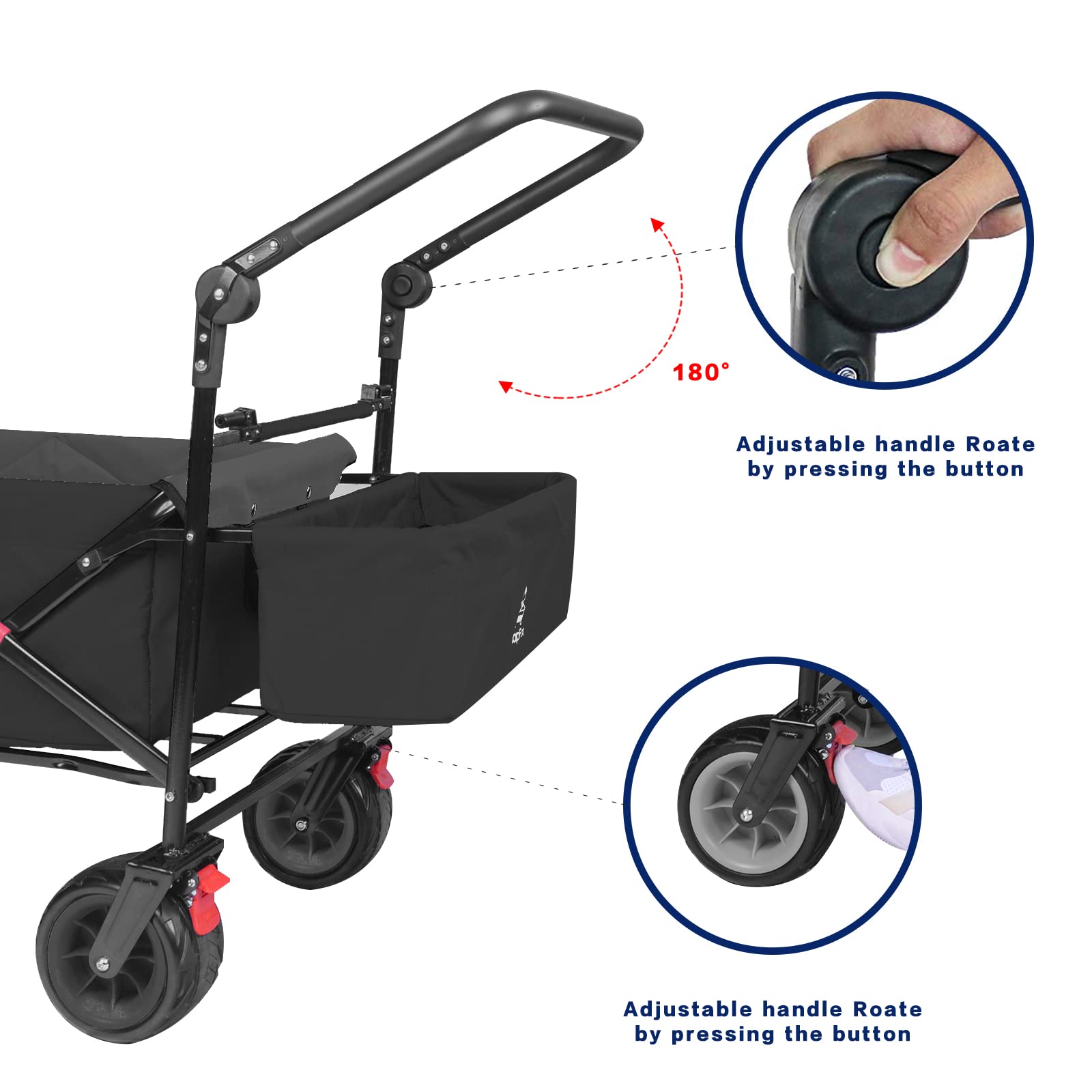 Heavy Duty Folding Cart with Removable Canopy