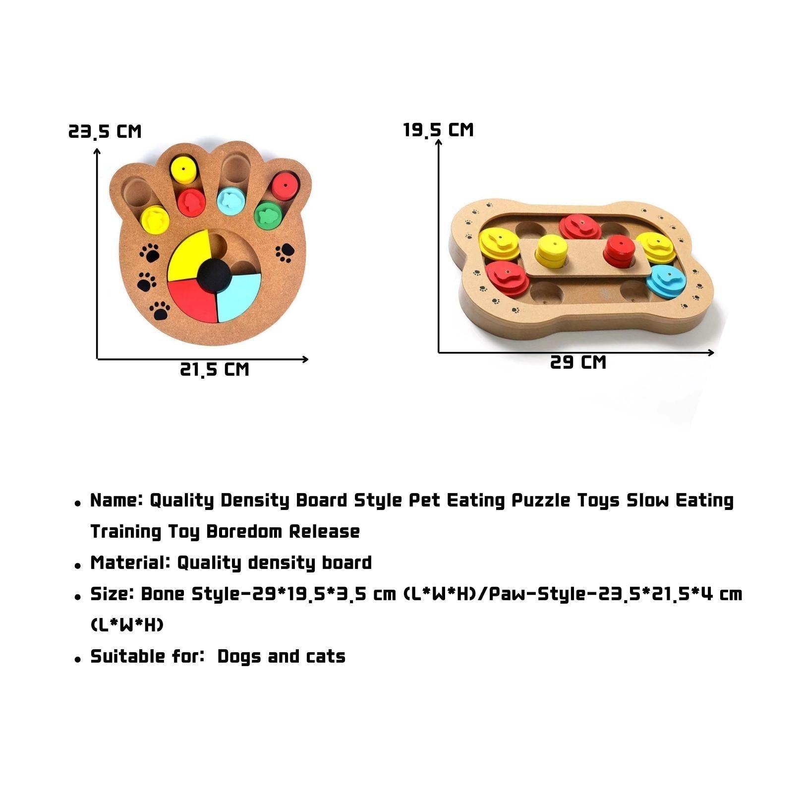 Pet Eating Puzzle Dog Toys Density Board Slow Eating