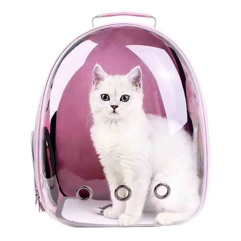 Shoulder Cat Bag Transparent Pet Bag Portable Outgoing Panoramic Transparent Cat Bag Lightweight Breathable Backpack For Pet