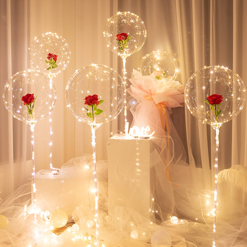 LED BALLOON ROSE BOUQUET( 2 Pcs)