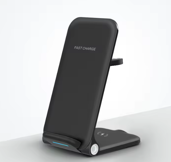 Desktop Multi function fast charging 3 in 1 foldable wireless charger