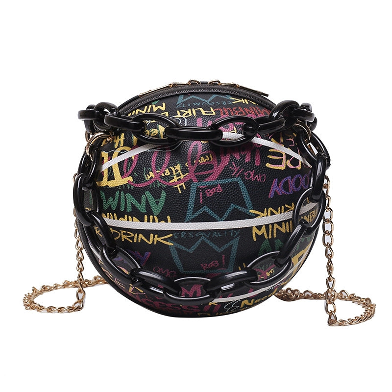 Women's Small All Seasons Pu Leather Streetwear Circle Bag