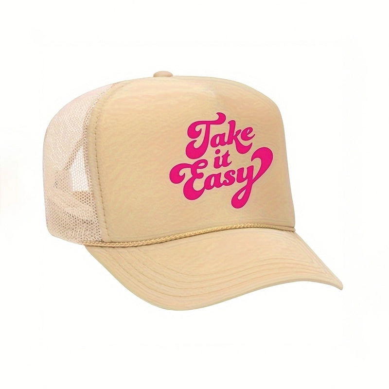 Unisex Sports Letter Curved Eaves Baseball Cap