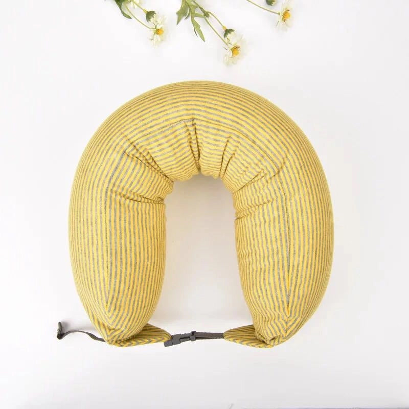 Good Product Foam Particle Pillow Unprinted U-shaped Pillow Cervical Pillow Travel Pillow Neck Pillow Waist Pillow A Generation Of Hair