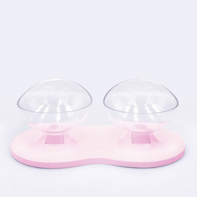 Plastic Cat Feeder with Anti-Slip Base