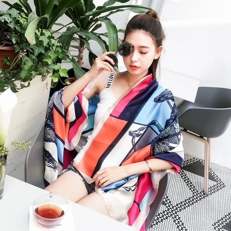 Fashion Silk Scarf (707 Main Color) Nhcj0164-707 Main Color