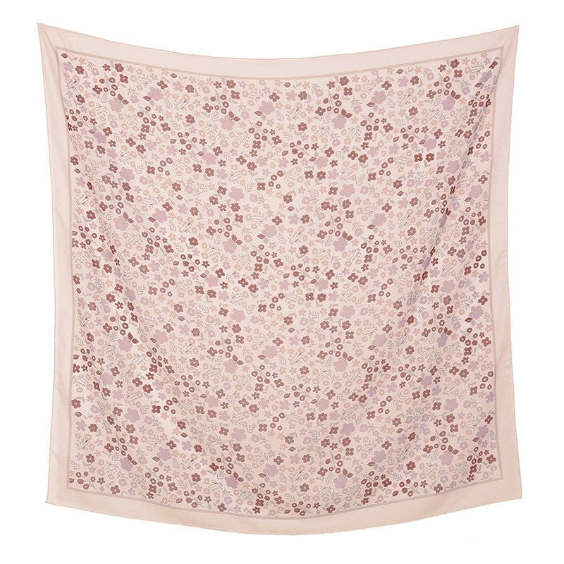 Women's Sweet Flower Polyester Kerchief