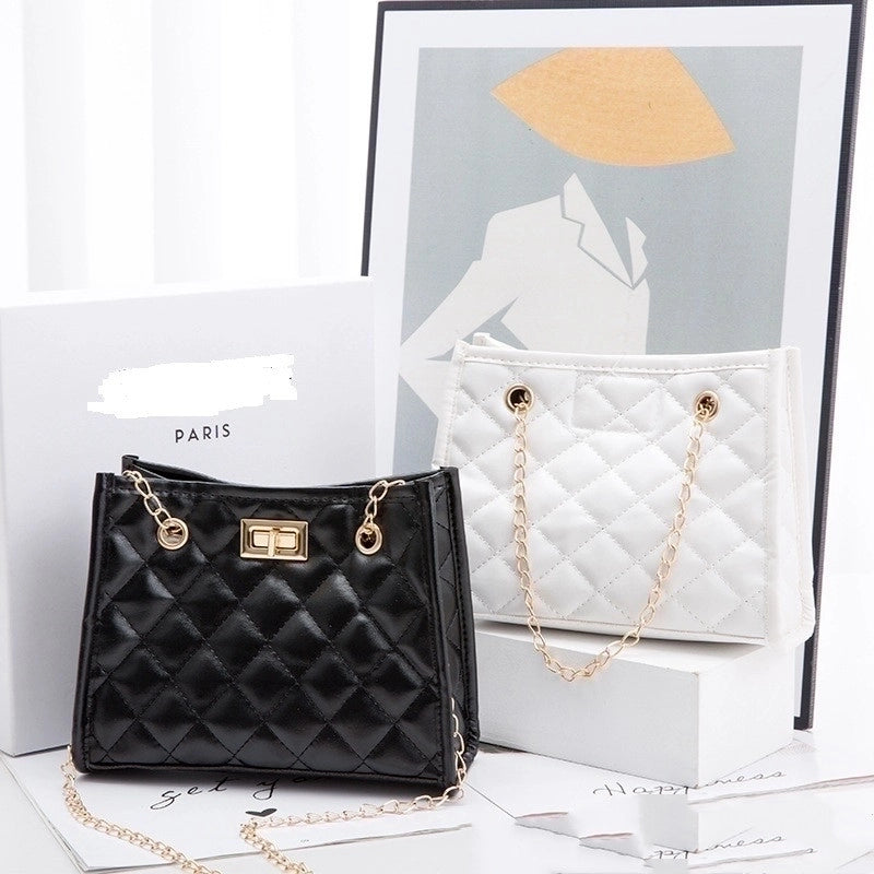 New Fashion Women's Solid Color Geometric Embroidered Bag