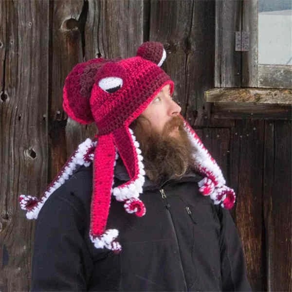 Hand-knitted Octopus Hat🧶