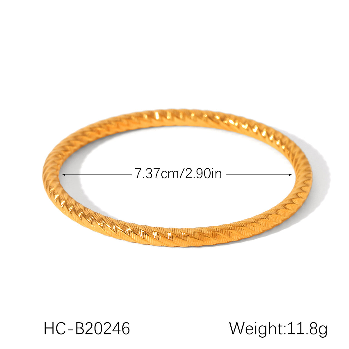 Ins Style Stainless Steel Bracelet 18K Gold-Plated Open Bracelet Titanium Steel Bracelet Female Jewelry
