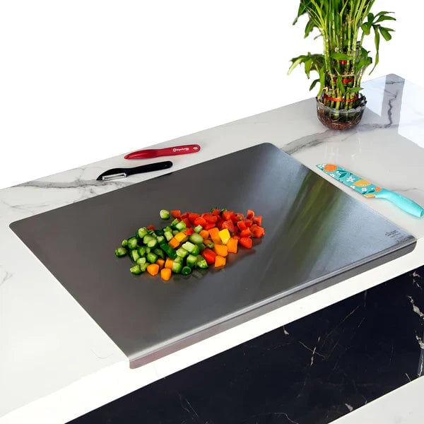 Stainless Steel Kitchen Chopping Board 41 x 31 Cm (Big Size) 306 Food Grade Steel