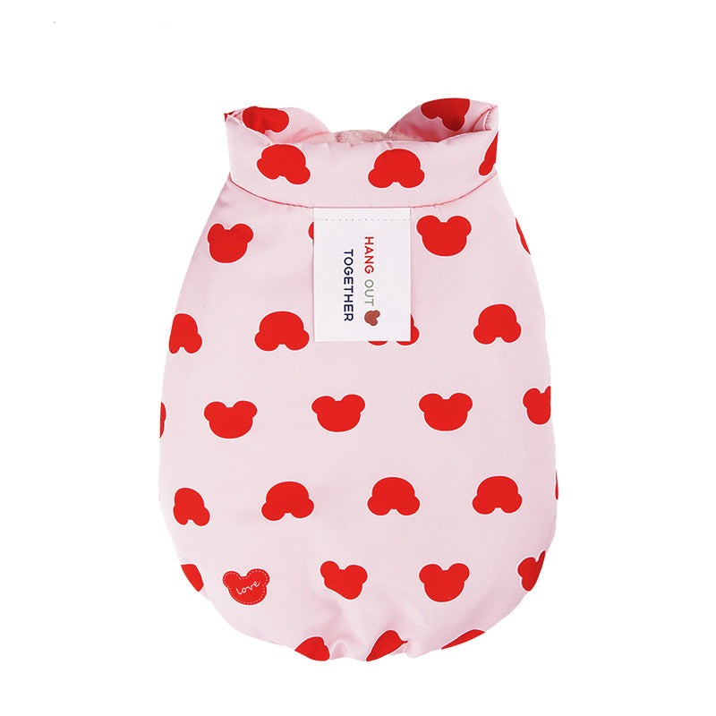 Sweet Bear Printed Dog Jacket Vest