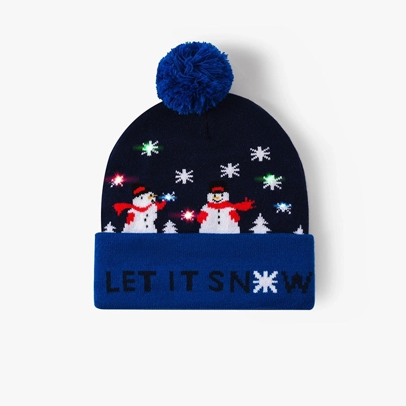 Unisex Casual Christmas Hat Christmas Tree Eaveless Wool Cap