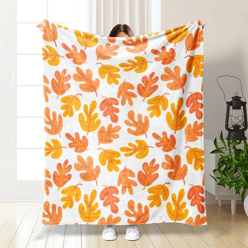 Halloween Cute Pumpkin Bat Ghost Polyester Blanket Couch & Sofa Decor