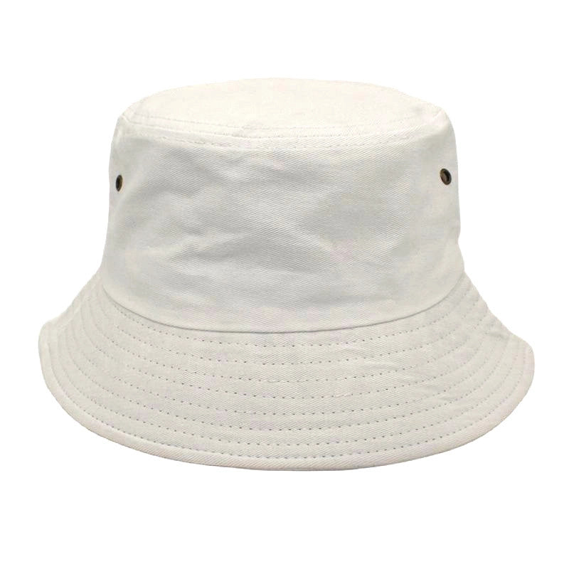 Unisex Minimalist Solid Color Flat Eaves Bucket Hat
