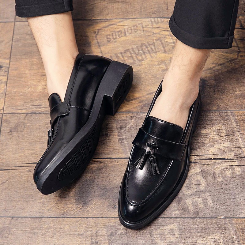 Men's Large-size  Casual One-pedal Leather Shoes