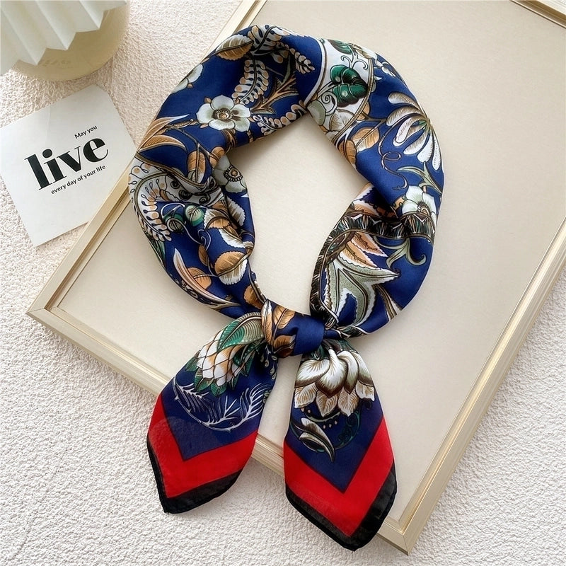 Unisex Sweet Silk Printing Silk Scarf