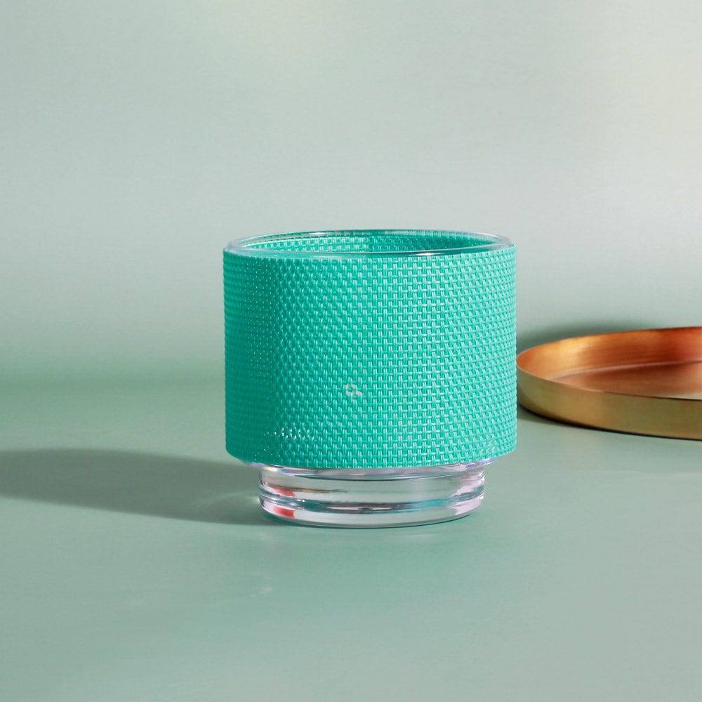 Colorata Tealight Holder with Cover - Teal