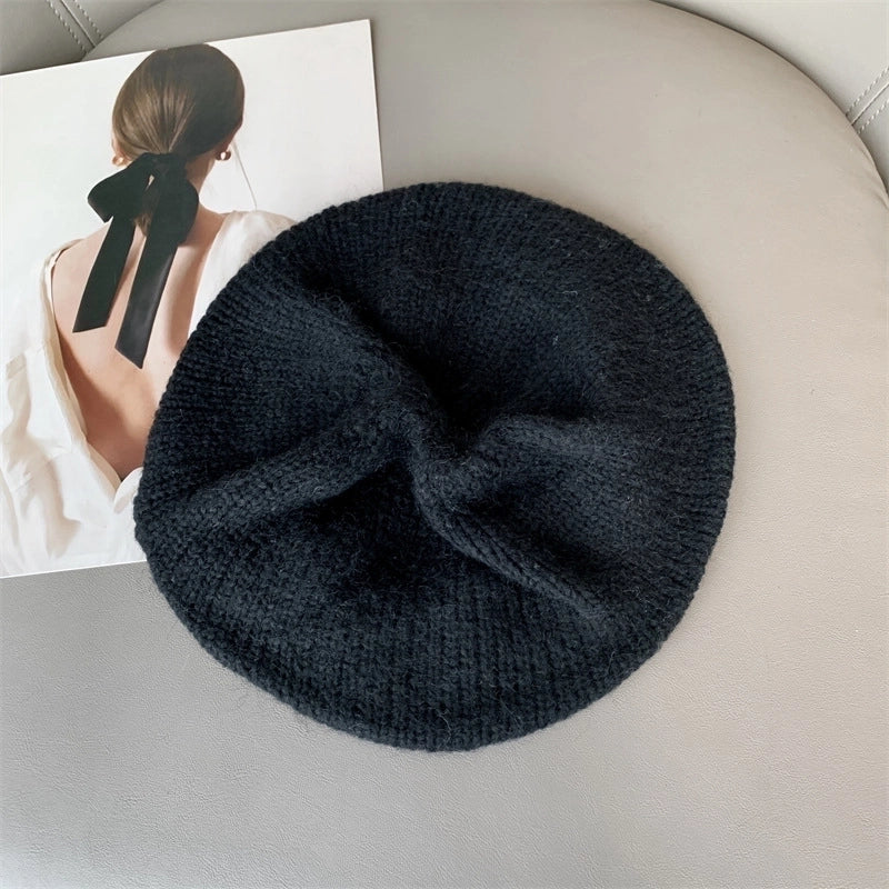 Women's Minimalist Solid Color Eaveless Beret Hat