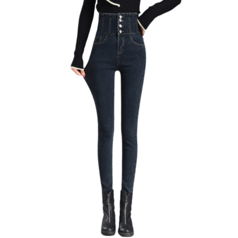 Skinny High Waist Women's Jeans For Winter