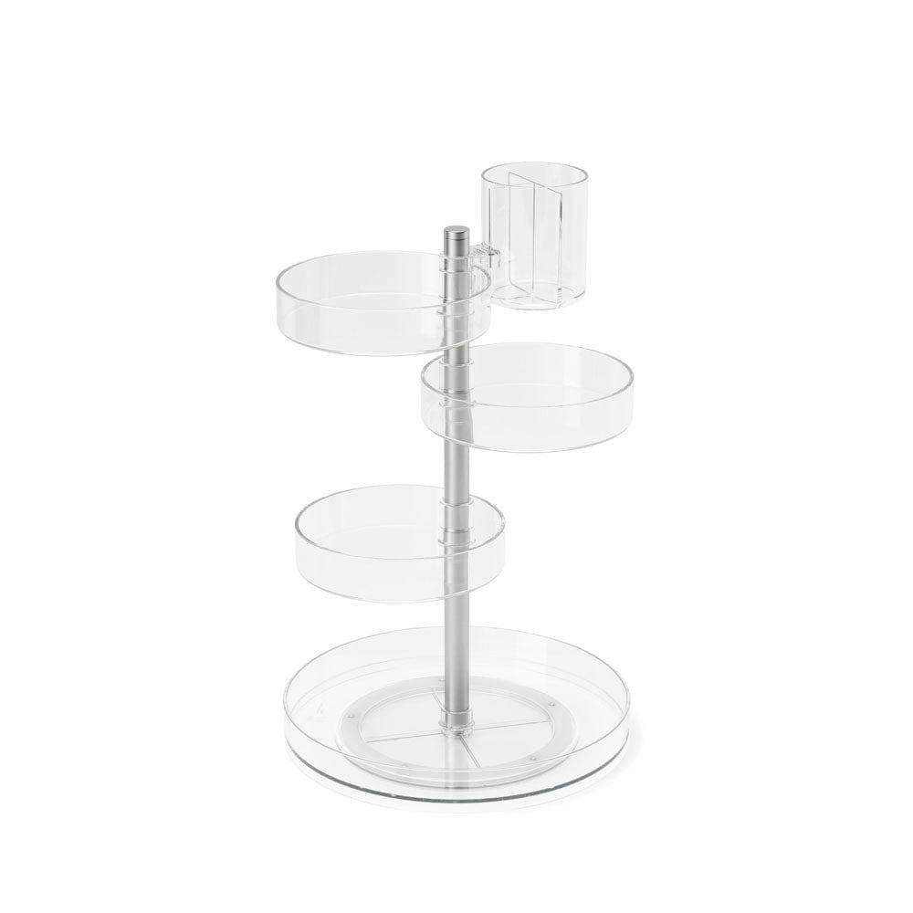 Pirouette Cosmetics Organiser - Clear Nickel