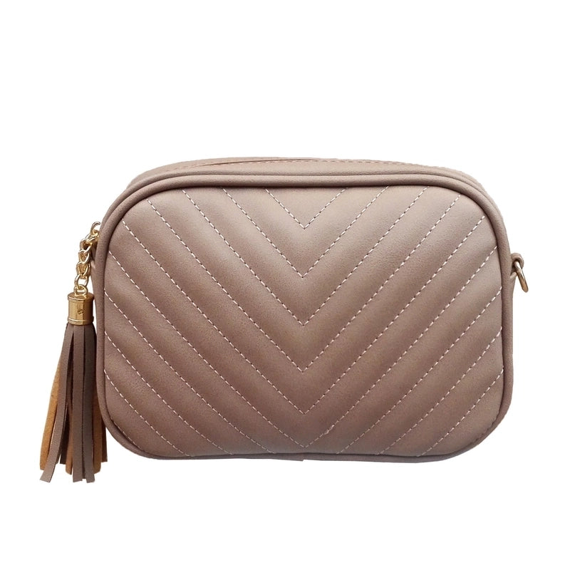 3 Pieces Women's Small Pu Leather Solid Color Fashion Square Zipper Crossbody Bag