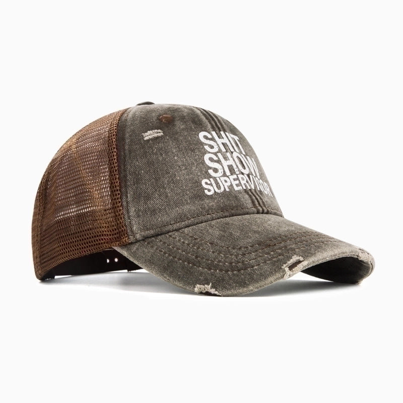 2 Pieces Unisex Minimalist Letter Curved Eaves Baseball Cap