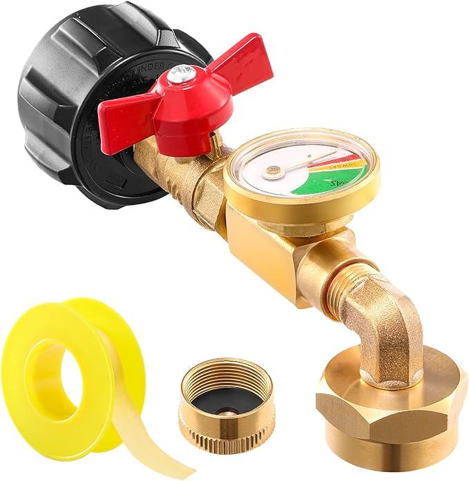 🔥 Top-Rated Propane Refill Elbow Adapter with Tank Gauge