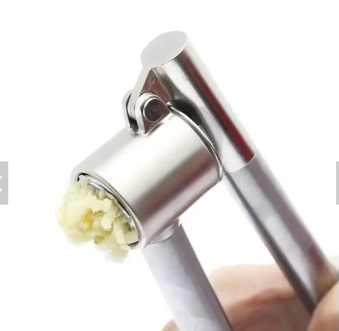 Hm5701 hot sale vegetable tools multifunctional zinc alloy garlic press ginger crusher manual ginger chopper garlic crusher pr