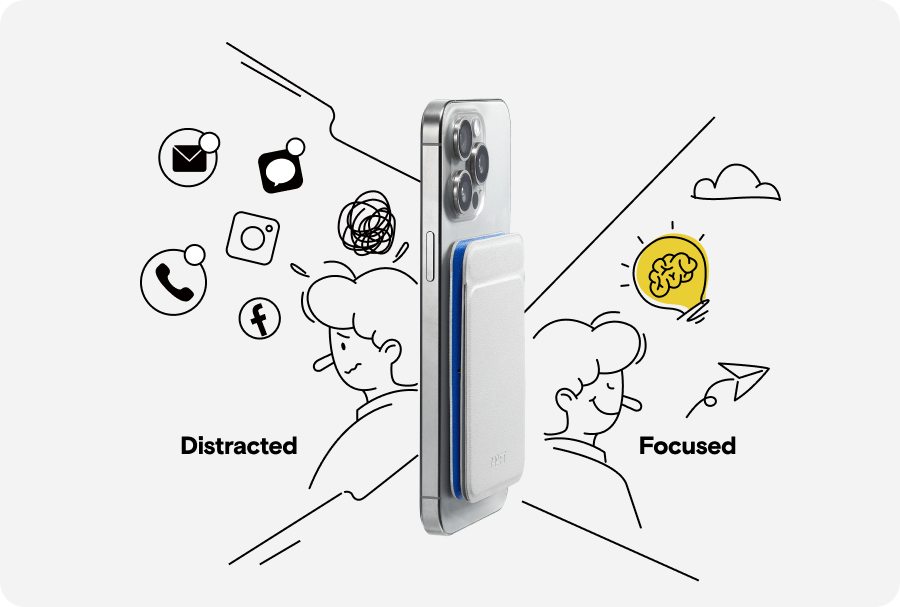 Mobile Phone Magnetic Notebook