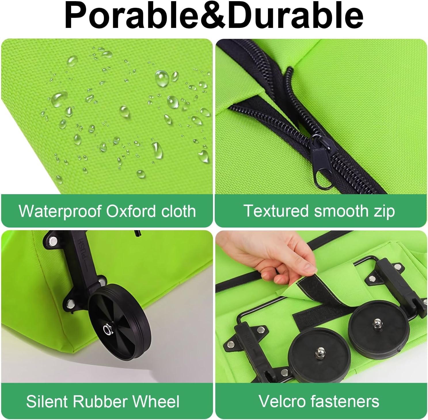 Folding Shopping Trolley Bag With Wheel