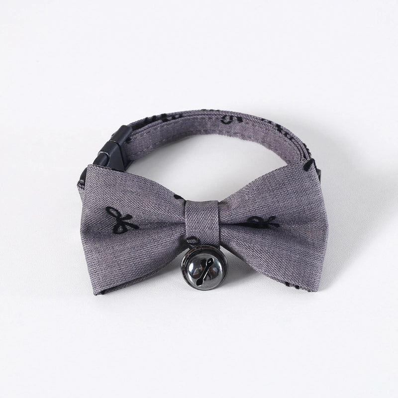 Pet  Bow Tie Tie Adjustable Cat Dog Collar Collar Bell Accessories
