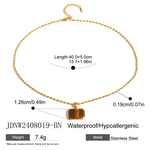 Jie Ding Stainless Steel Tiger Eye Stone Ring Antique Ring Titanium Steel Bracelet Rings