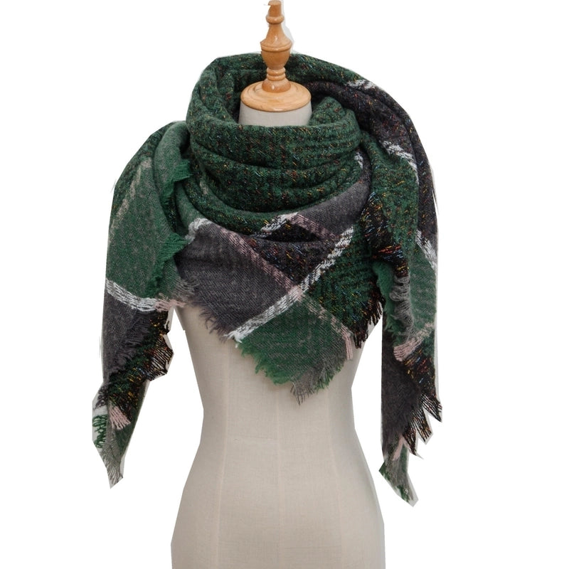 Women's Casual Lattice Polyester Scarf
