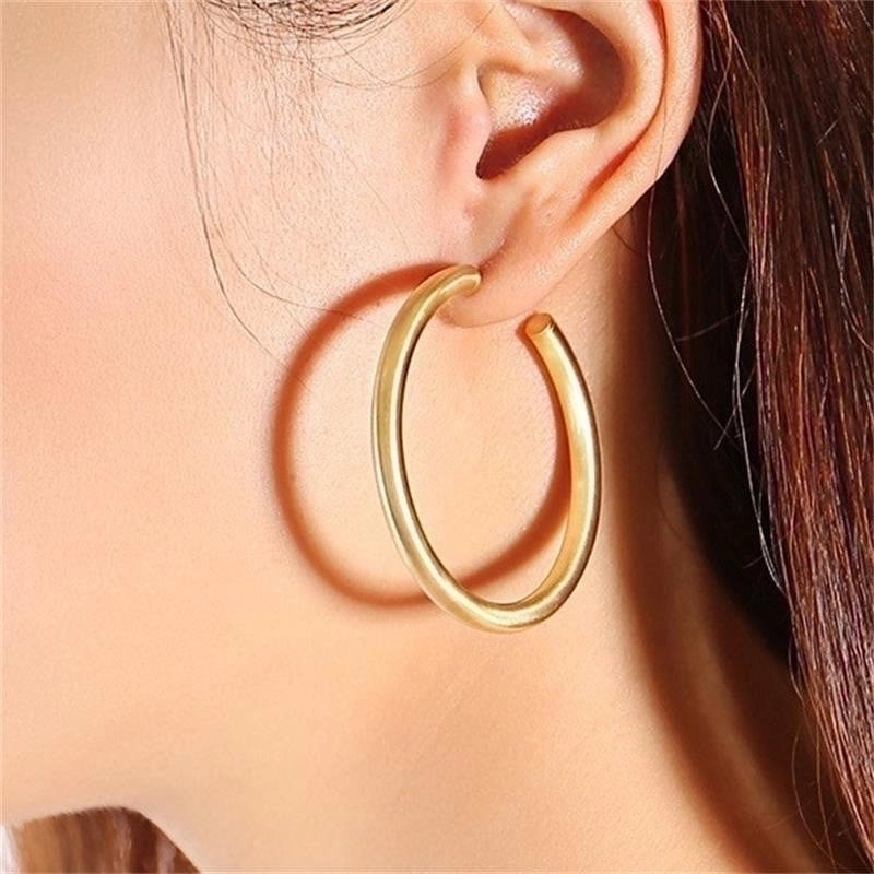 1 Pair Ig Style Minimalist Geometric Stainless Steel 18k Gold Plated Ear Studs