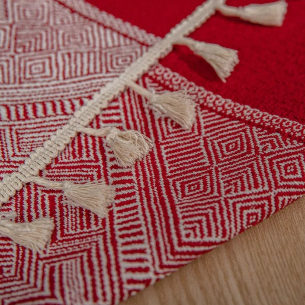 Geometric Tassel Tablecloth