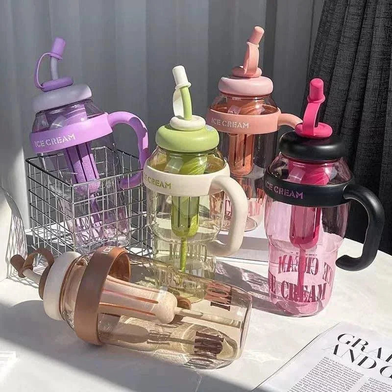 Ice Cream Design Sipper Bottle