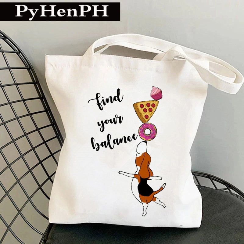 Women's Medium Canvas Color Block Streetwear Square Open Shoulder Bag