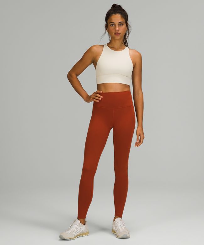 lululemon Energy High-Neck Longline Ribbed Bra Medium Support, B–D Cups