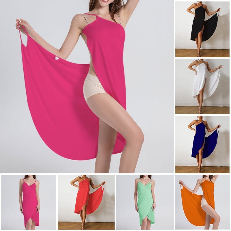 💖Último Día - 49% OFF🌊Vestido Playero Cruzado Para Mujer💖Compra 2 Envío Gratis