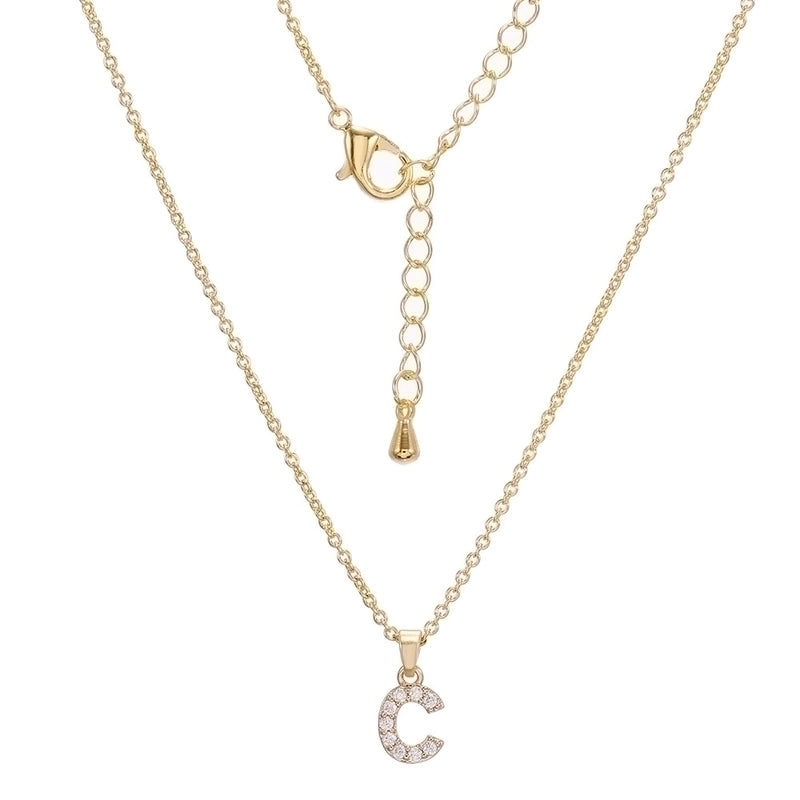 Brass Cable Chain Letter Necklace