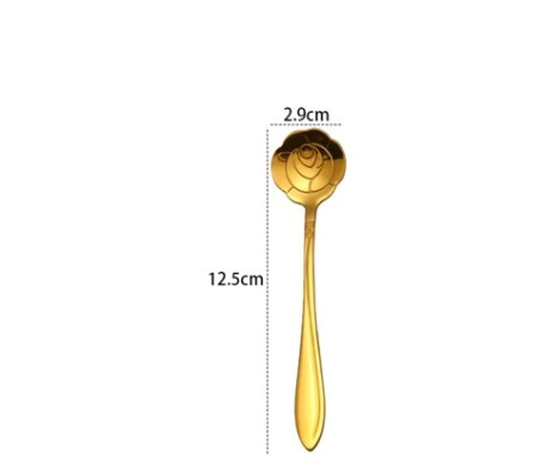 Casual Flower Stainless Steel Spoon