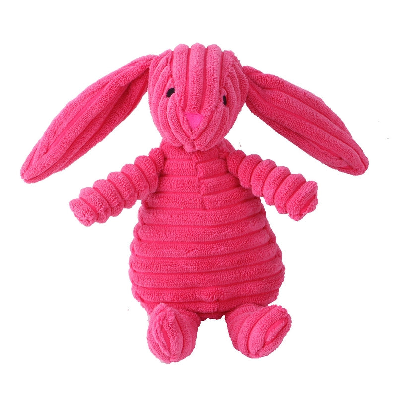 Cute Dog Teething Corduroy Sounding Plush Toy