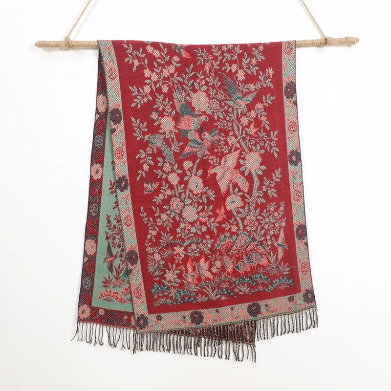 New Arrival Of Autumn And Winter Scarf Plus-Sized Thick Warm Winter Shawl Office Airport Cover Blanket Ethnic Style Shawl