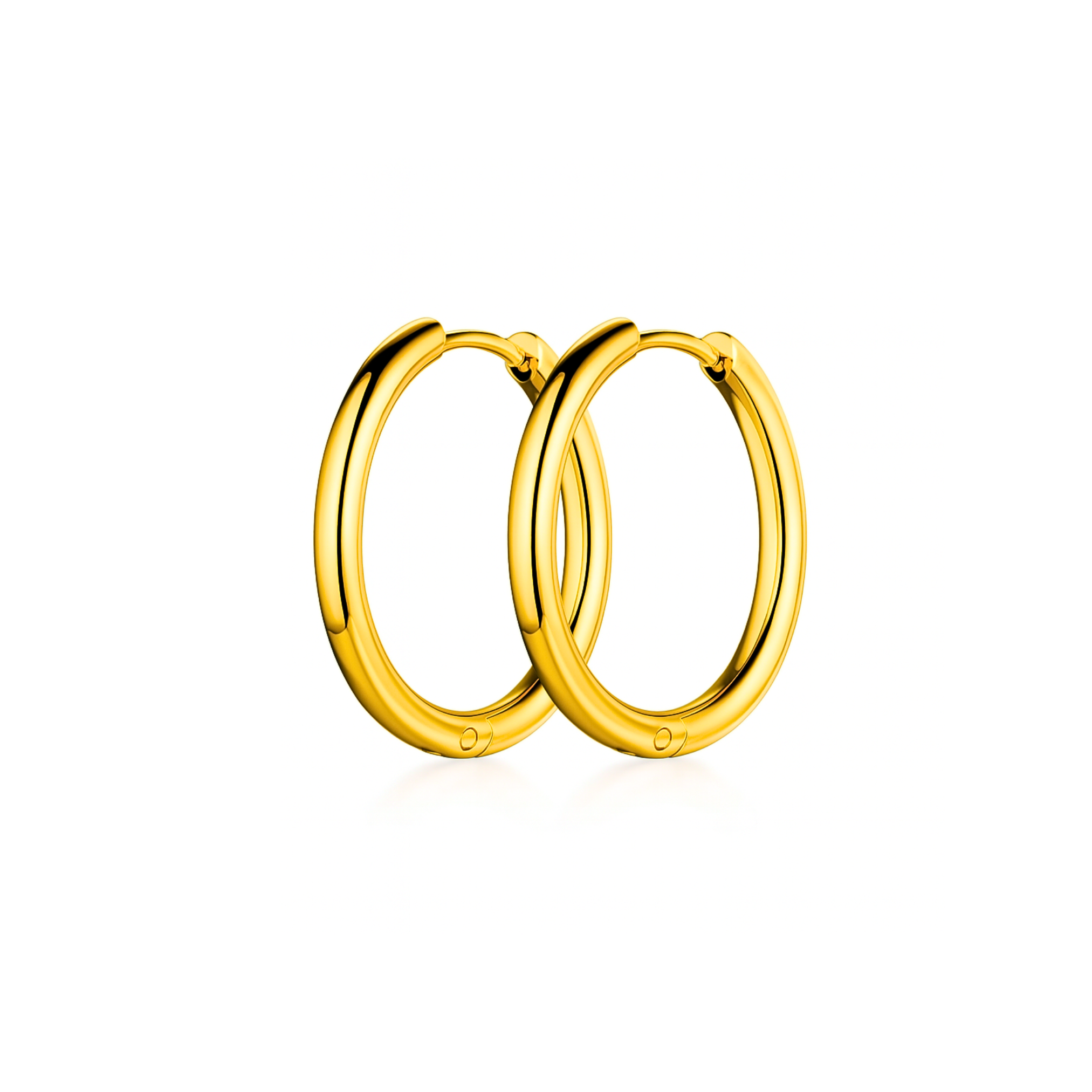 18mm Classic hoops - Gold