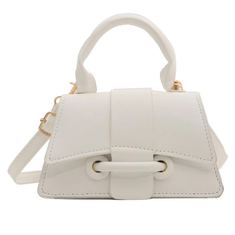 Women's Medium Pu Leather Solid Color Vintage Style Classic Style Flip Cover Crossbody Bag