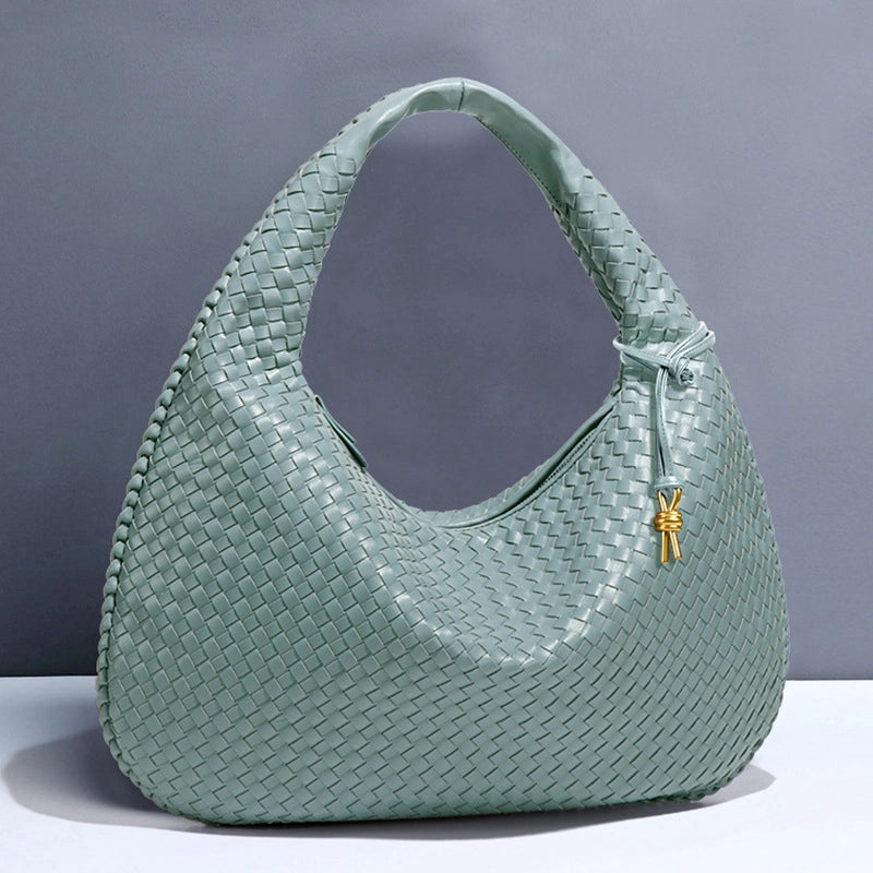 Woven Women's Bag New Fashion Large Capacity Handbag Korean Commuter Leisure Manufacturers Fashion Shoulder Bag